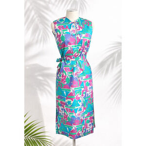 Vintage 1960s Hawaiian Dress | Women's S | Andrade Resort Shops Waikiki Mod